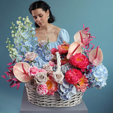 “Shadows In Paradise” Flower Basket
