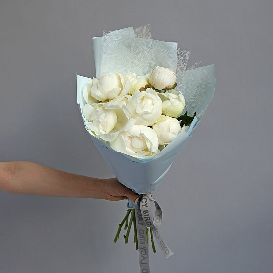White peonies