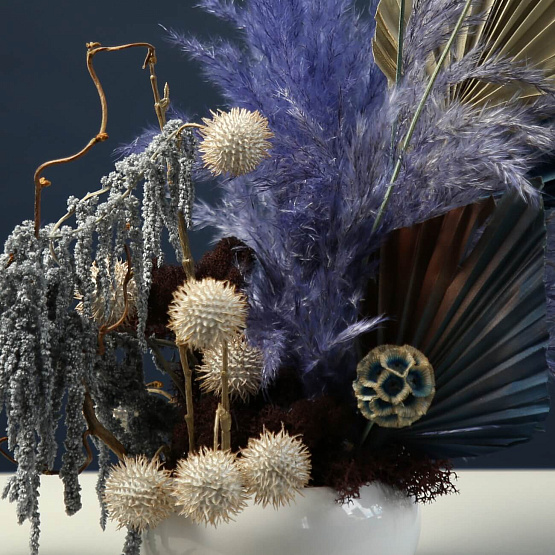 Dried Flower Composition Blue