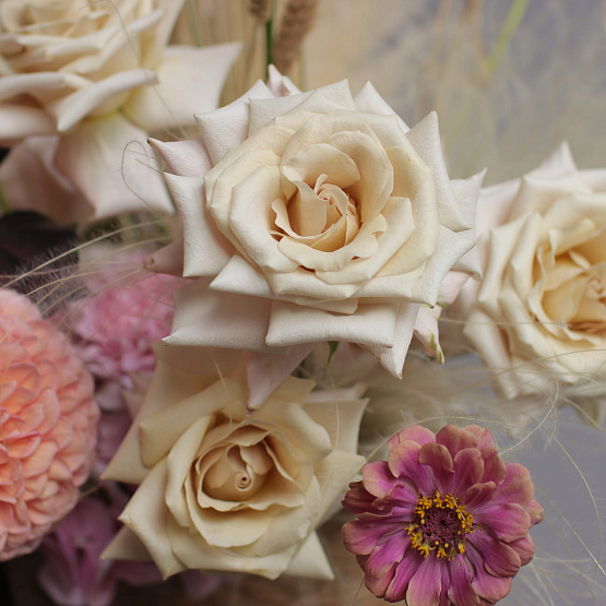 “White Nights” Flower Basket