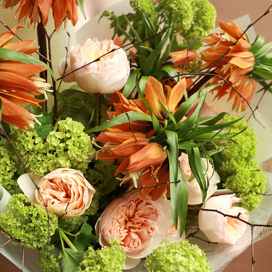 “Red Ibis” Trio Bouquet