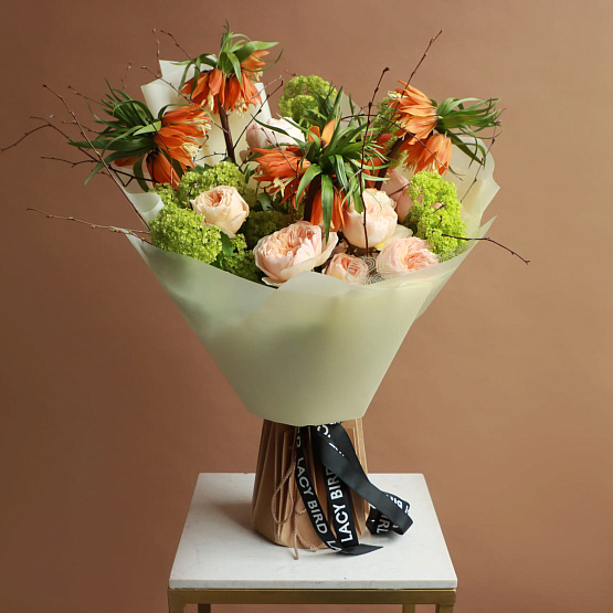 “Red Ibis” Trio Bouquet