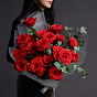 Nina Rose and Eucalyptus Mono Bouquet