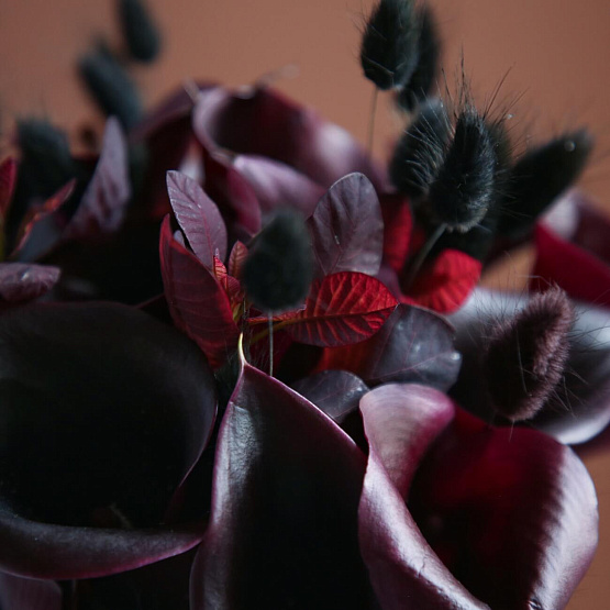 “Black Callas” Bridal Bouquet